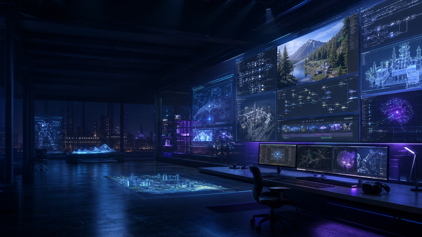 Tangha AI-driven studio background
